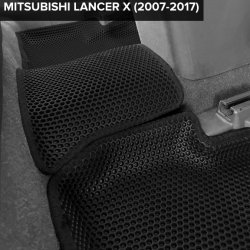 3D коврики EVA с бортами Mitsubishi Lancer X седан, хэтчбек (2007-2017)
