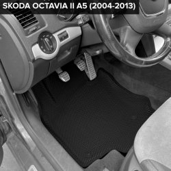 3D коврики EVA с бортами Skoda Octavia II A5 (2004-2013)