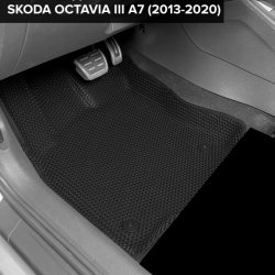 3D коврики EVA с бортами Skoda Octavia III A7 (2013-2020)