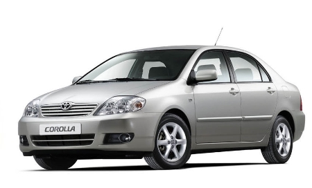 2D коврики EVA в салон и багажник  на Toyota Corolla IX E120 седан, левый руль (2000-2006)