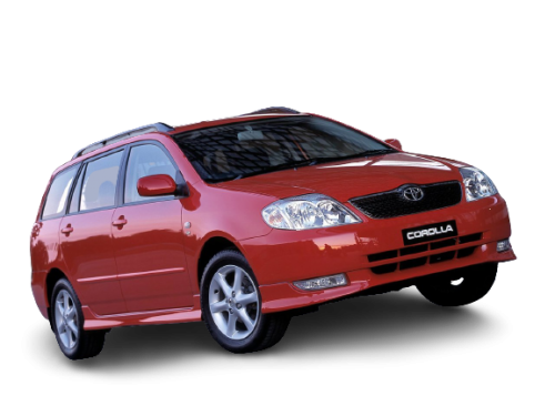 2D коврики EVA в салон и багажник  на Toyota Corolla IX E120 универсал, левый руль (2000-2006)