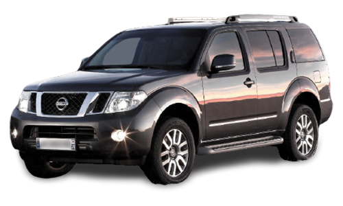 3D коврики EVA с бортами в салон  на Nissan Pathfinder III R51 7 мест (2004-2014)