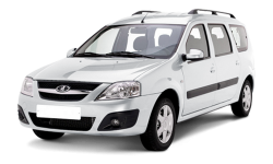 2D коврики EVA в салон и багажник на Lada Largus I, 7 мест, дорест (2012-2021)