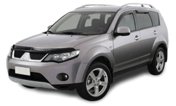 3D коврики EVA с бортами в салон  на Mitsubishi Outlander II XL (2005-2013)