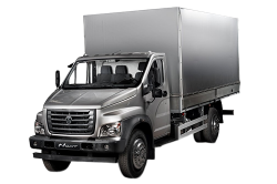 3D коврики EVA с бортами в салон  на ГАЗ Газон NEXT с рычагом КПП на полу